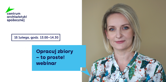 grafika promująca webinar "opracuj zbiory - to proste"
